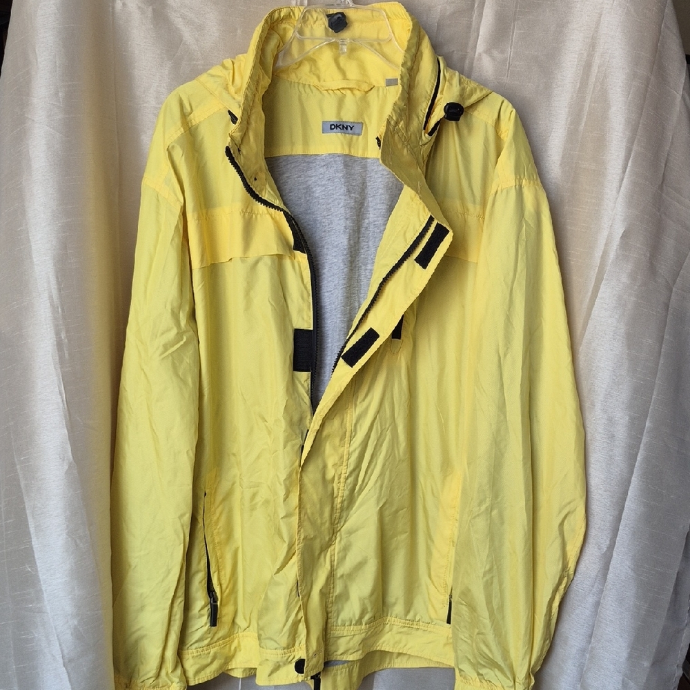 DKNY Yellow Windbreaker Jacket
